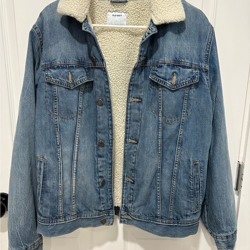 Old Navy Cream Sherpa Jacket